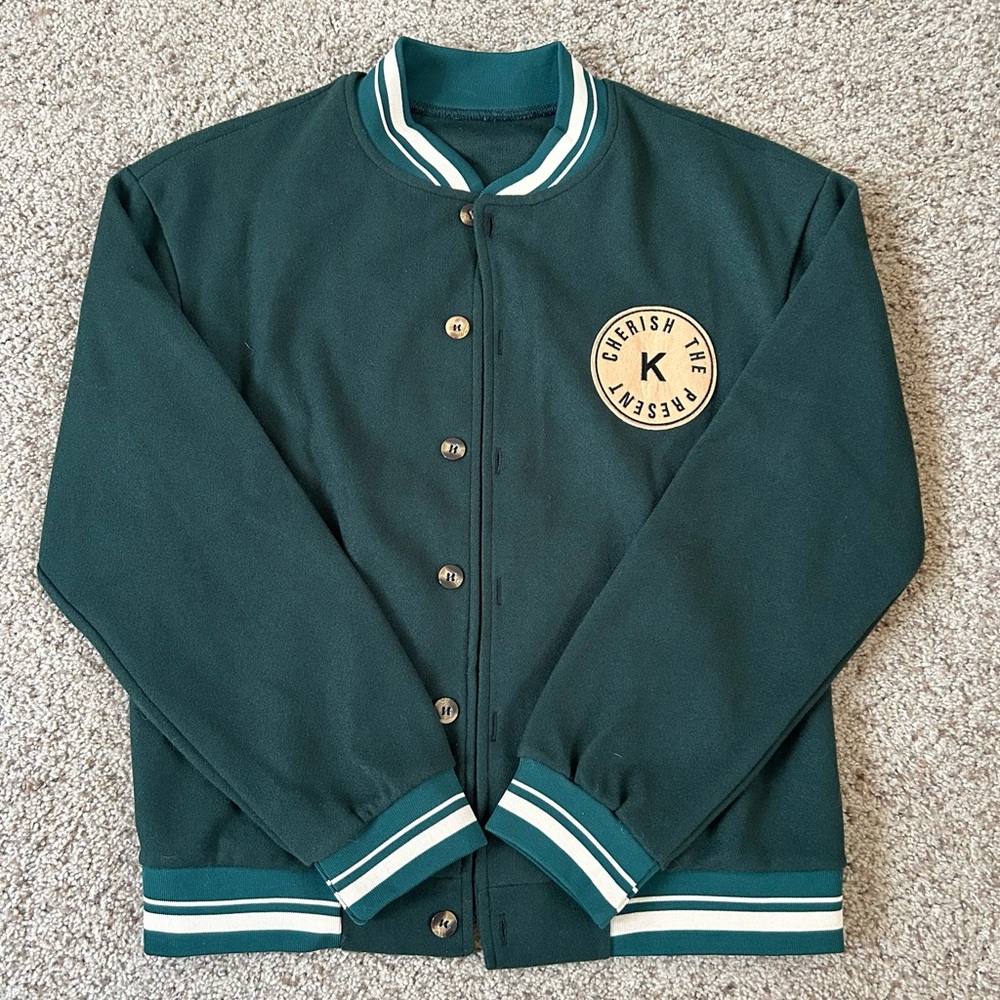 Vintage Varsity Jacket "Cherish The Present"